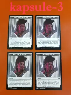 4x Kaya the Inexorable | EMBLEM TOKEN | Kaldheim | MTG Magic Cards - Image 3