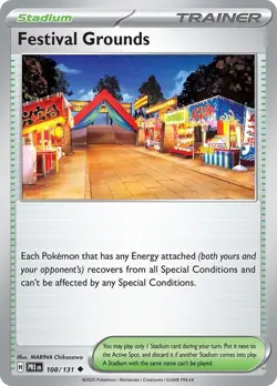 Festival Grounds 108/131 Prismatic Evolutions Reverse Holo - Image 1