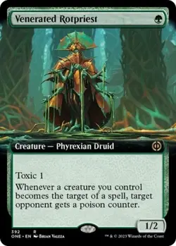 Venerated Rotpriest (Extended Art) -Foil Near Mint MTG Phyrexia: All Will Be One - Image 1