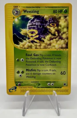 Pokémon TCG - Weezing 70/165 Rare Non-Holo Aquapolis Card Vintage E-Reader - Image 4