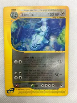 Steelix E- Reader Aquapolis Rare Nonholo 35/147 Pokemon Card - Image 11