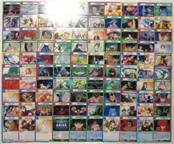 Lot of 100 UNION ARENA Card Set YuYu Hakusho, Idolmaster, NIKKE - Image 1