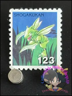 Scyther Pokemon Stamp Card Japanese Shogakukan Nintendo Game Anime TCG J - Image 1