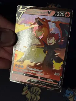 Pokémon Cards Lance’s Charizard V SWSH133 Celebrations Box Promo - (NM-) - Image 3