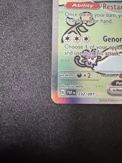 Pokémon TCG Bubble Mew EX Paldean Fates SIR Card 232/091 Near mint - Image 7