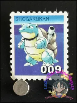 Blastoise Pokemon Stamp Card Japanese Shogakukan Nintendo Game Anime TCG J - Image 1
