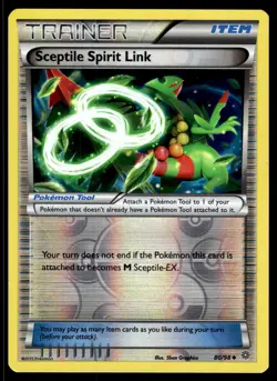 Sceptile Spirit Link 80/98 Reverse Holo XY Ancient Origins Pokemon Card - Image 3