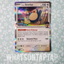 Pokemon Card Hops Snorlax 184 Black Star Promo Journey Together Prerelease LP - Image 1