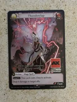 Grand Archive TCG: Thunderclap FOIL Anime Expo AX 2025 Exclusive Card - Image 3