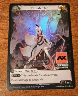 FREE SHIP! Grand Archive TCG ANIME EXPO AX 2025 Exclusive Thunderclap FOIL Card - Image 3