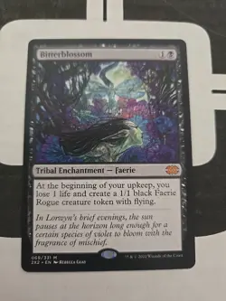 Magic: The Gathering Bitterblossom 69 Double Masters 2022 Regular M/Nm Card - Image 1