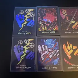 One Piece 8 Japanese Holo Don Cards Lot - Image 3