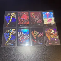 One Piece 8 Japanese Holo Don Cards Lot - Image 9