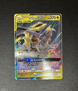 Pokemon Garchomp & Giratina GX TCG Card 146/236 Sm-Unified Minds Holo - Image 1