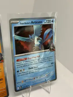 Team Rocket’s Tyranitar & Articuno Holo Pokémon Card Lot – 096/182 & 051/182 NM - Image 3