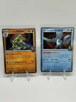 Team Rocket’s Tyranitar & Articuno Holo Pokémon Card Lot – 096/182 & 051/182 NM - Image 7