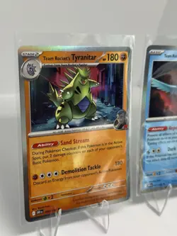 Team Rocket’s Tyranitar & Articuno Holo Pokémon Card Lot – 096/182 & 051/182 NM - Image 8