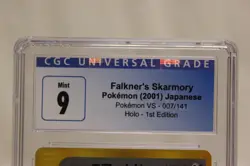 CGC 9 Falkner's Skarmory 007/141 Holo 1st Edition Rare Pokemon Card E4B2 - Image 16