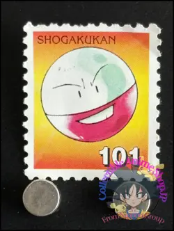 Electrode Pokemon Stamp Card Japanese Shogakukan Nintendo Game Anime TCG J - Image 1