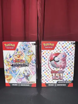 Pokemon TCG Prismatic Evolutions And 151 Booster Bundle, New/Sealed Lot of 2 - Image 3