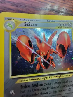 MP-PL Pokémon TCG Scizor Neo Discovery 10/75 Holo Unlimited Holo Rare - Image 3