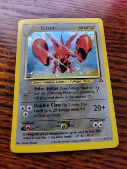 MP-PL Pokémon TCG Scizor Neo Discovery 10/75 Holo Unlimited Holo Rare - Image 6