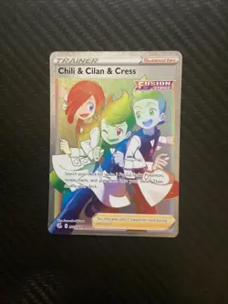 Pokémon TCG Chili & Cilan & Cress Fusion Strike 273/264 Holo Secret Rare NM - Image 1