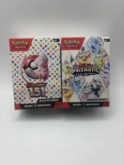 Pokémon TCG 151 & Prismatic Evolutions Booster Bundle Combo NEW/SEALED - Image 1