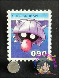 Shellder Pokemon Stamp Card Japanese Shogakukan Nintendo Game Anime TCG J - Image 1