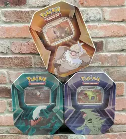 (3) Pokemon TCG: Triple Whammy Tins Lot Of 3 New Factory Sealed  (6"×4.5"×2") - Image 1