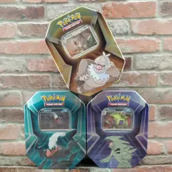 (3) Pokemon TCG: Triple Whammy Tins Lot Of 3 New Factory Sealed  (6"×4.5"×2") - Image 21