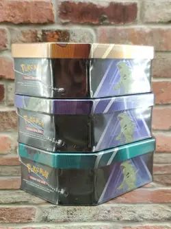 (3) Pokemon TCG: Triple Whammy Tins Lot Of 3 New Factory Sealed  (6"×4.5"×2") - Image 9