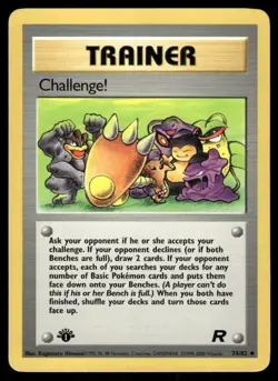 Pokemon Tcg Challenge! 74/82 Team Rocket Regular 1st edition NM WOTC - Image 1