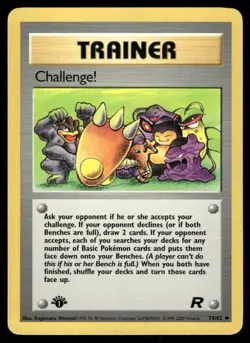 Pokemon Tcg Challenge! 74/82 Team Rocket Regular 1st edition NM WOTC - Image 3