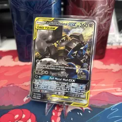 Pokemon Sun and Moon LUCARIO & MELMETAL GX Tag Team Alternate Art Promo #SM192 - Image 9