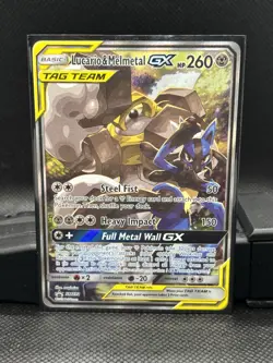 Pokemon Sun and Moon LUCARIO & MELMETAL GX Tag Team Alternate Art Promo #SM192 - Image 7