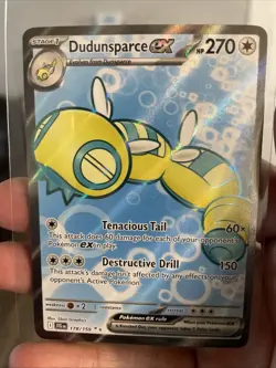 Pokémon TCG Dundunsparce EX 178/159 Journey Together Full Art Ultra Rare NM/MINT - Image 1