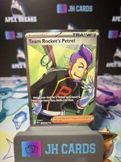 2025 Pokemon Destined Rivals #226/182 Team Rocket's Petrel Full Art Trainer N126 - Image 3
