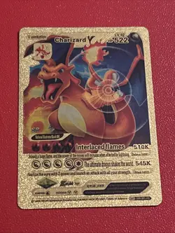 Pokémon Charizard V 522HP GOLD FOIL FAN ART Card SRL 07-03 INTERLACED FLAMES - Image 3