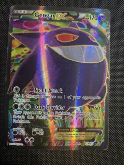 Pokemon TCG Gengar EX (114 Full Art) 114/119 XY Phantom Forces Holo LP-MP - Image 1