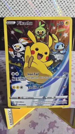 Pikachu Pokemon Holo Promo SWSH020 NM or Better - Image 1
