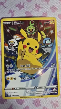 Pikachu Pokemon Holo Promo SWSH020 NM or Better - Image 5