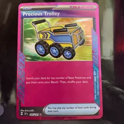 Precious Trolley 185/191 Ace Spec Holo Sv08: Surging Sparks Pokémon TCG Trainer - Image 3
