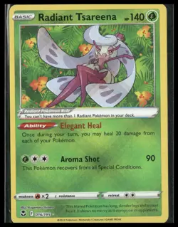 Radiant Tsareena #016/195 SWSH12: Silver Tempest Pokemon - Image 3