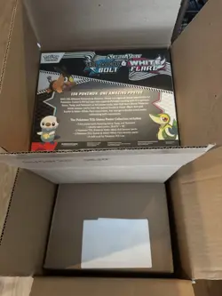 6x POKEMON SV10.5 BLACK BOLT WHITE FLARE POSTER COLLECTION BOX  SEALED - Image 1