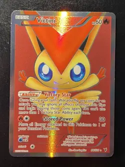 Pokemon TCG Victini 98/101 Noble Victories Full Art Holo Rare (LP) - Image 1