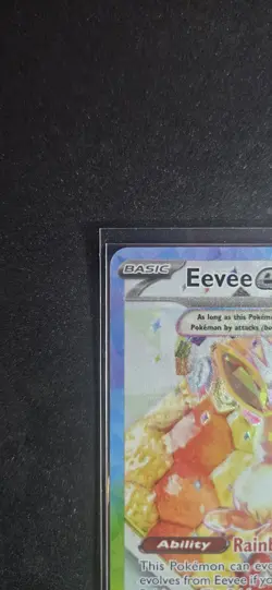 POKEMON EVEE EX  #174 S&V ENGLISH SPC BLACK  STAR PROMO CARD HOLO - Image 3