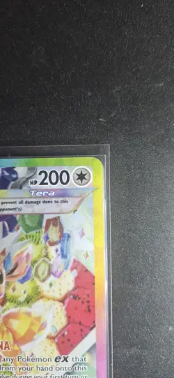 POKEMON EVEE EX  #174 S&V ENGLISH SPC BLACK  STAR PROMO CARD HOLO - Image 4