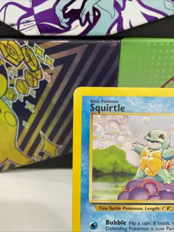 Squirtle 63/102 1999 Base Set Non-Holo English Pokémon Card NM - Image 2