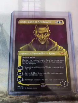 MTG - Kaito, Bane of Nightmares - Double Exposure Showcase Non-foil - Duskmourn - Image 1